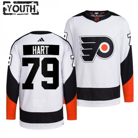 Børn NHL Philadelphia Flyers Trøje carter hart 79 Adidas 2022-23 Hvid Reverse Retro 2.0 Authentic